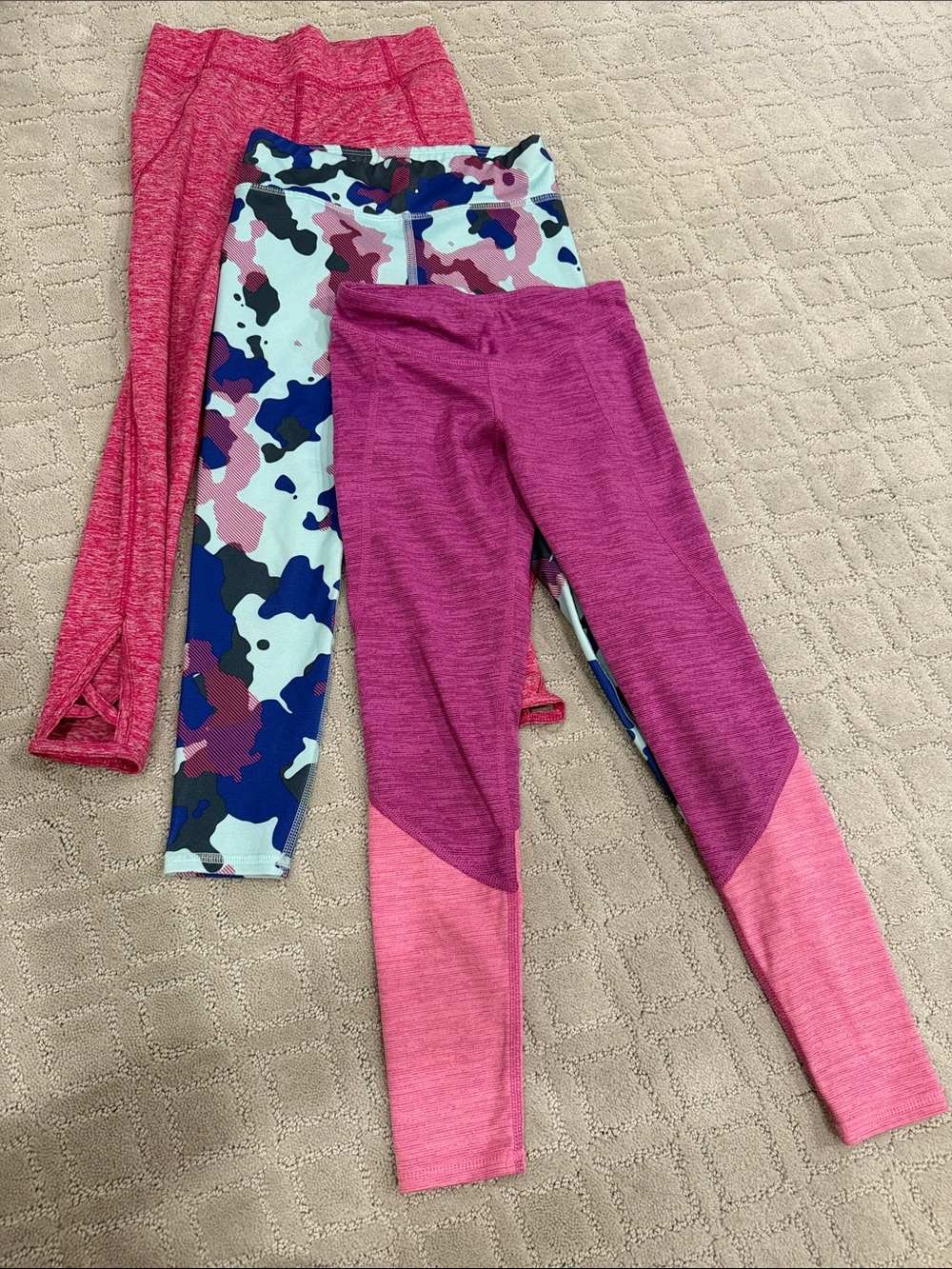 Champion Girls' Pink & Purple Active Leggings - 3 Pack